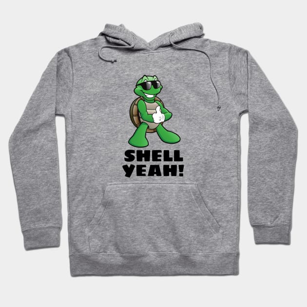 Shell Yeah | Turtle Pun Hoodie by Allthingspunny